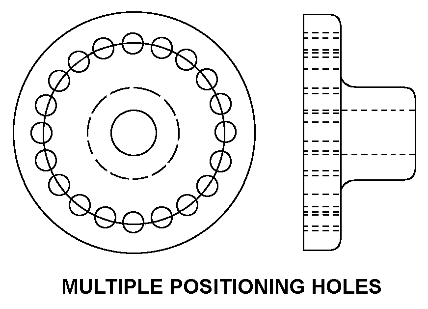 MULTIPLE POSITIONING HOLES style nsn 3010-01-194-5261
