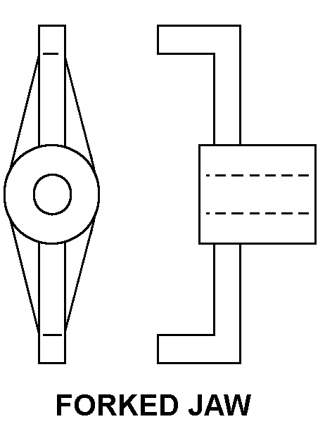 FORKED JAW style nsn 3010-00-760-7557