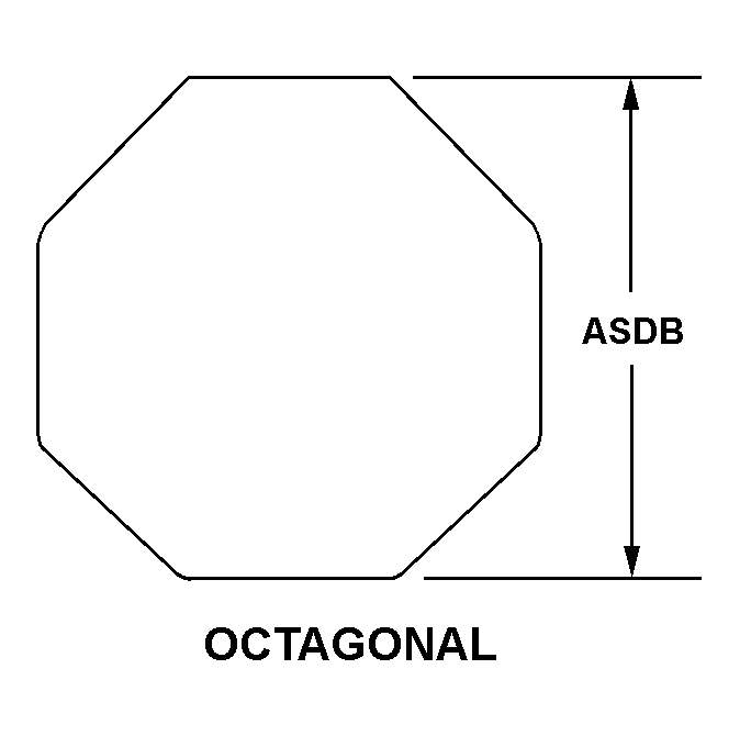 OCTAGONAL style nsn 3110-00-974-9713