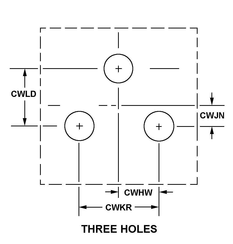 THREE HOLES style nsn 3110-00-133-6390