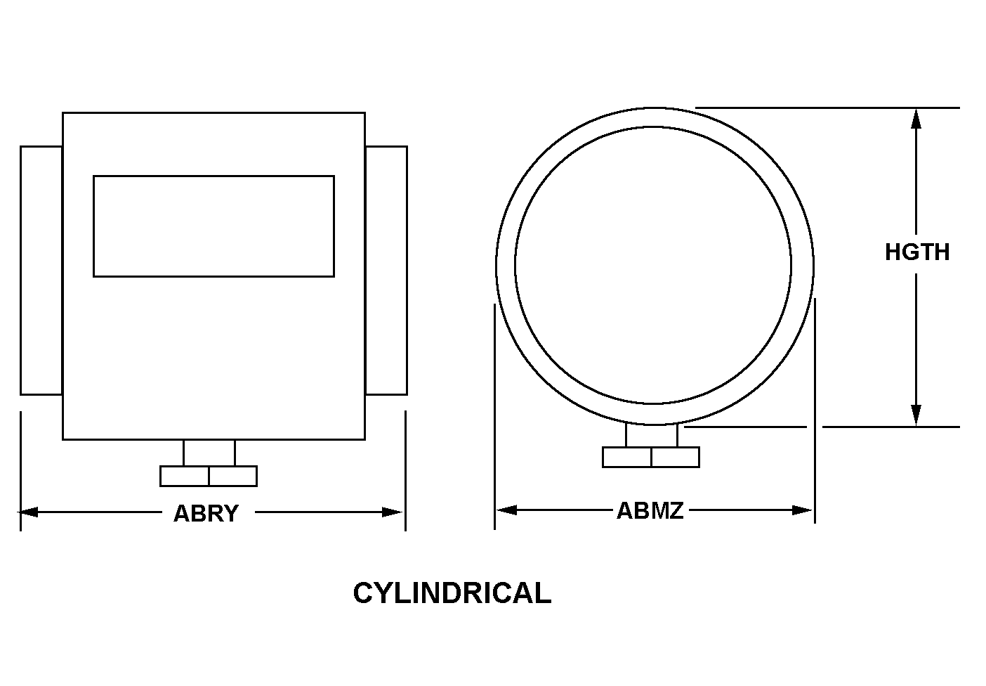 CYLINDRICAL style nsn 2930-01-322-8261