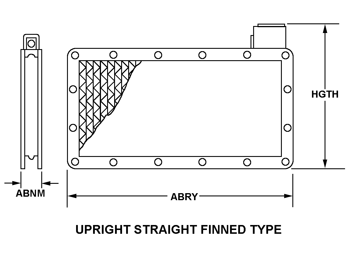 UPRIGHT STRAIGHT FINNED TYPE style nsn 4420-01-184-2257