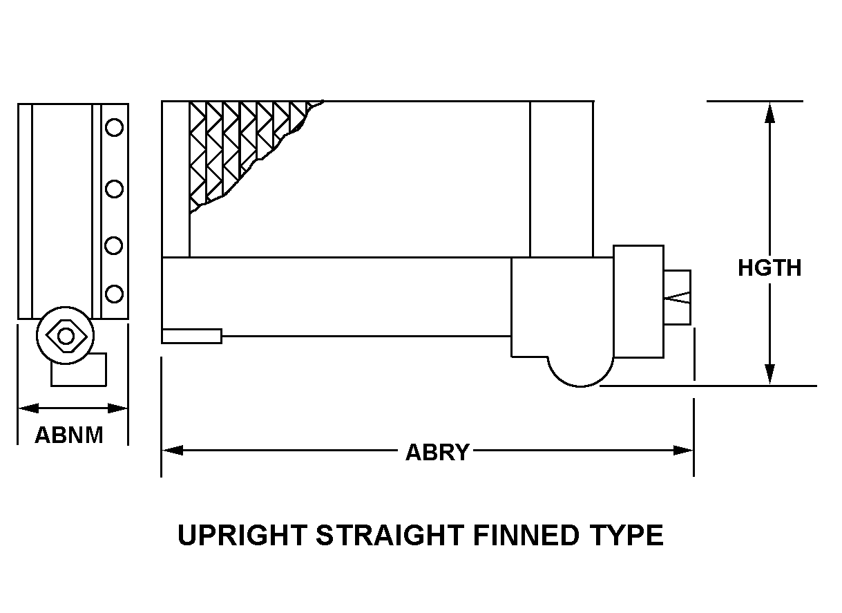 UPRIGHT STRAIGHT FINNED TYPE style nsn 4420-01-184-2257