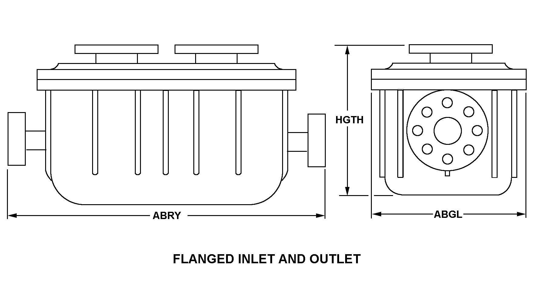 FLANGED INLET AND OUTLET style nsn 4420-00-065-2114