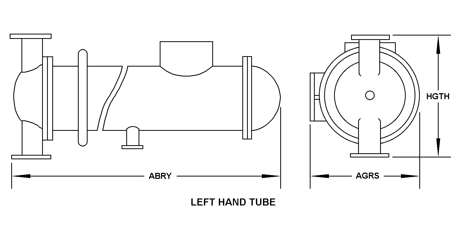 LEFT HAND TUBE style nsn 4420-01-422-9841