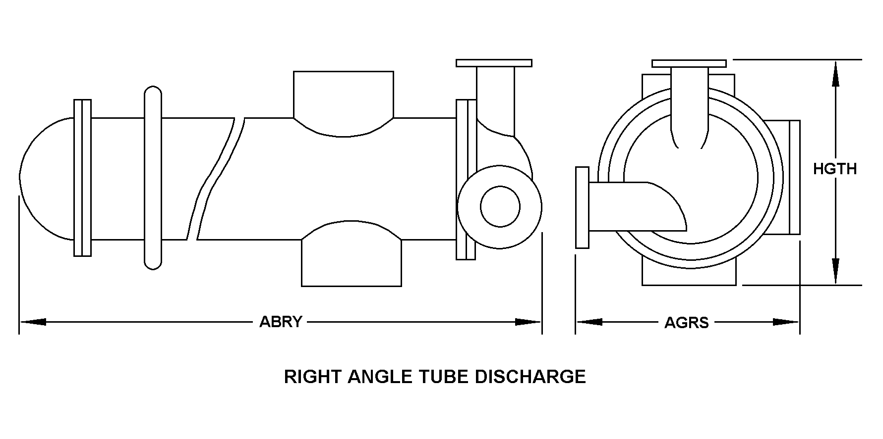 RIGHT ANGLE TUBE DISCHARGE style nsn 4420-01-246-5240