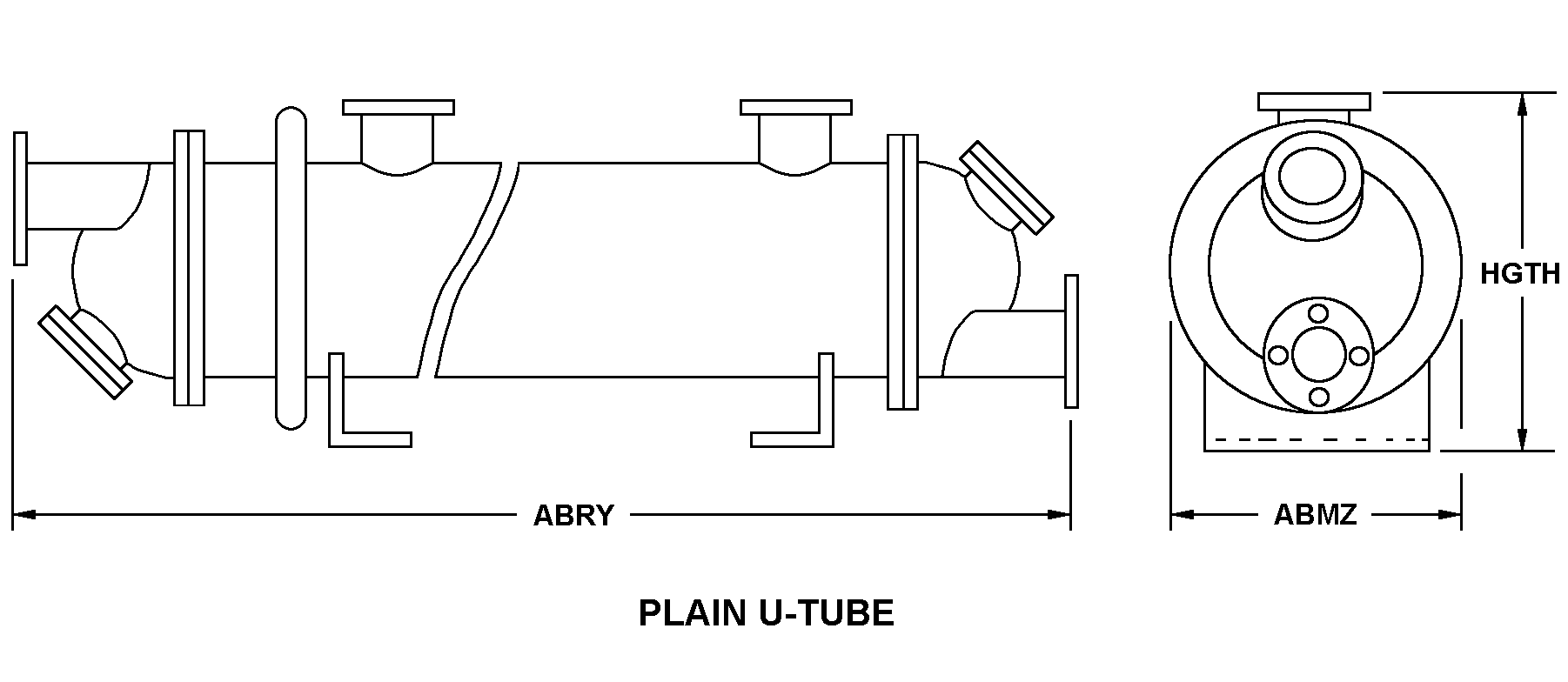 PLAIN U-TUBE style nsn 4420-01-499-2106