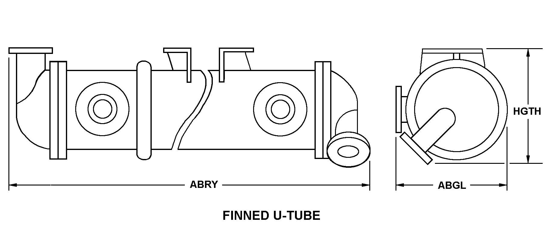 FINNED U-TUBE style nsn 2520-00-794-2498
