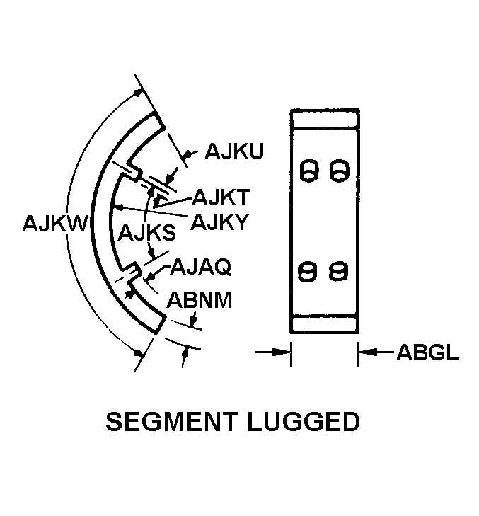 SEGMENT LUGGED style nsn 2530-00-294-6186