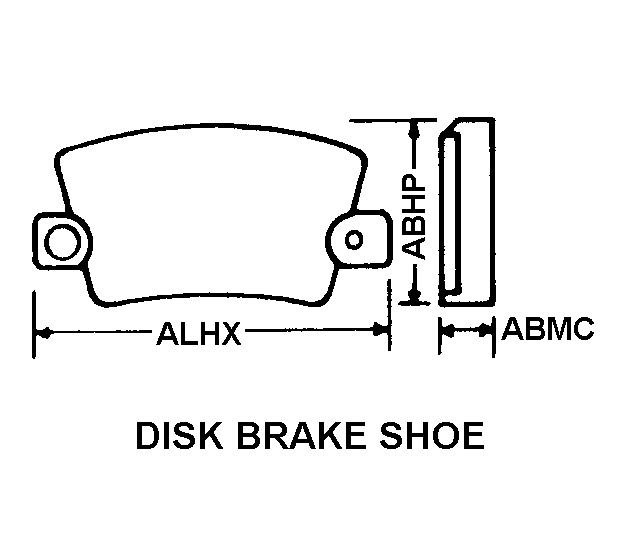 DISK BRAKE SHOE style nsn 2530-01-061-4805