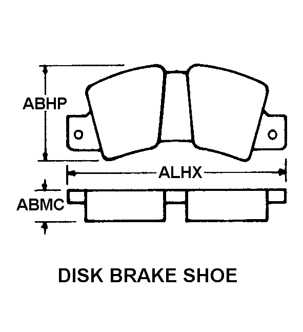 DISK BRAKE SHOE style nsn 2530-01-061-4805