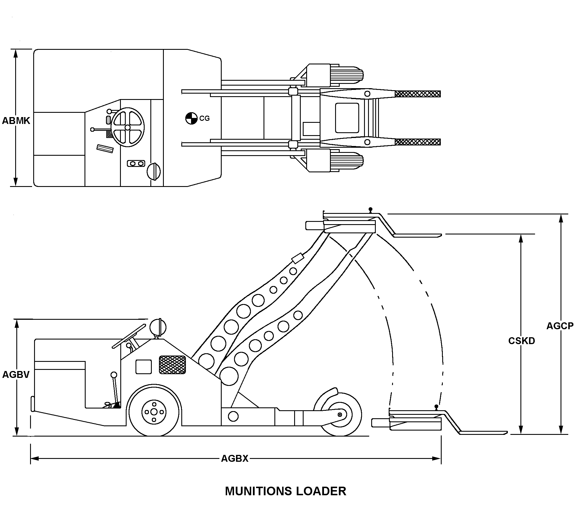 MUNITIONS LOADER style nsn 1730-01-491-1557