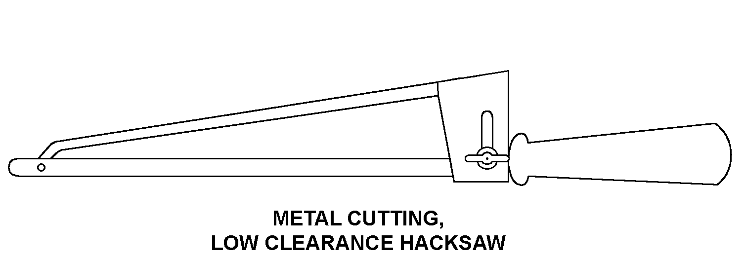 METAL CUTTING, LOW CLEARANCE HACKSAW style nsn 5110-01-355-8507
