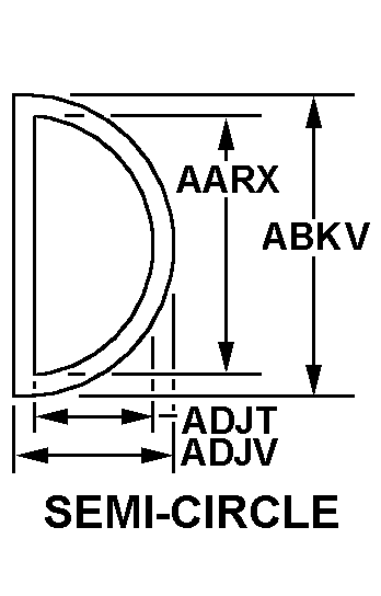 SEMI-CIRCLE style nsn 4720-01-644-7089