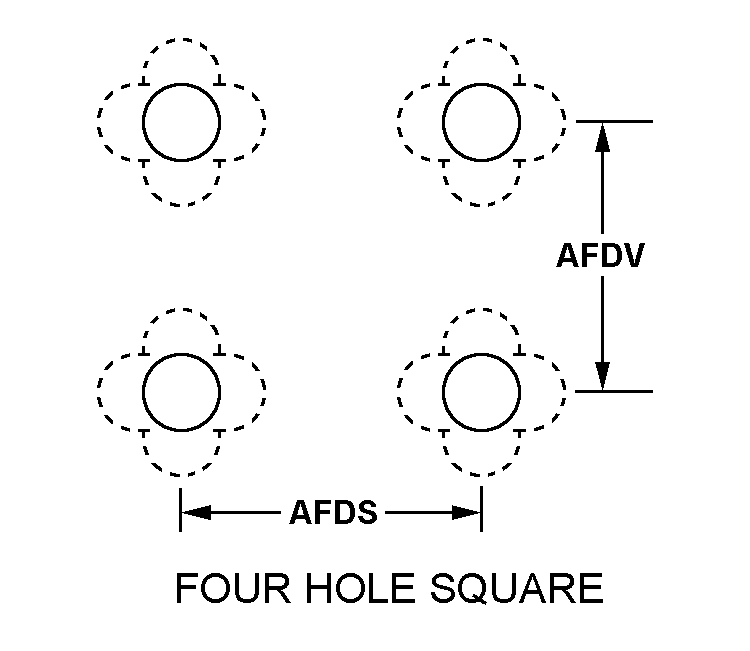 FOUR HOLE SQUARE style nsn 2530-01-024-6857