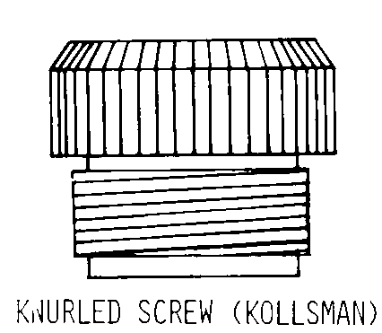 KNURLED SCREW (KOLLSMAN) style nsn 6240-01-013-0794