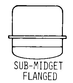 SUB-MIDGET FLANGED style nsn 6240-00-117-9957