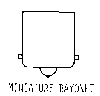 MINIATURE BAYONET style nsn 6240-00-121-7628