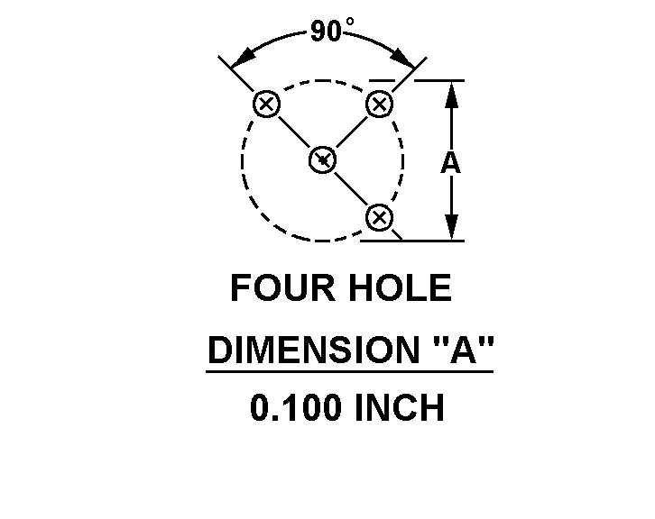 FOUR HOLE DIMENSION 