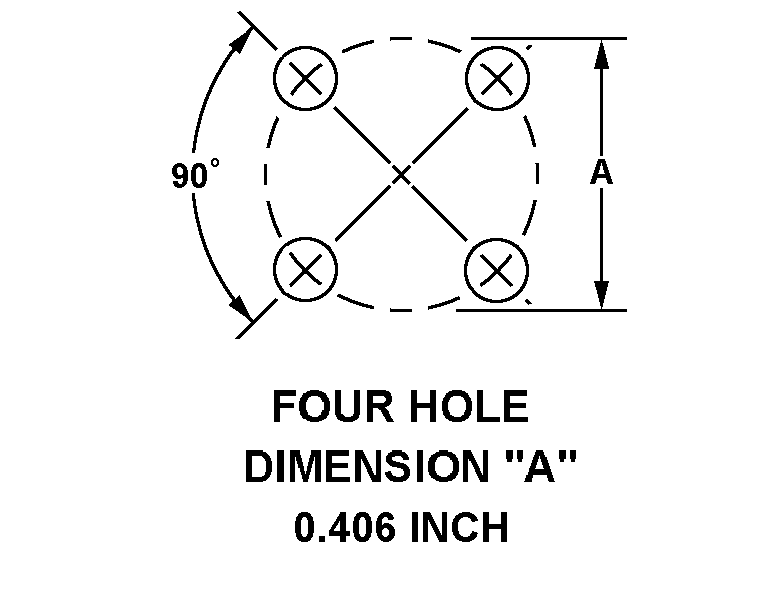 FOUR HOLE DIMENSION 