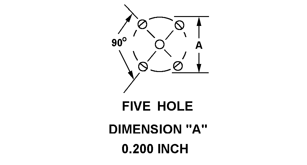 FIVE HOLE DIMENSION 