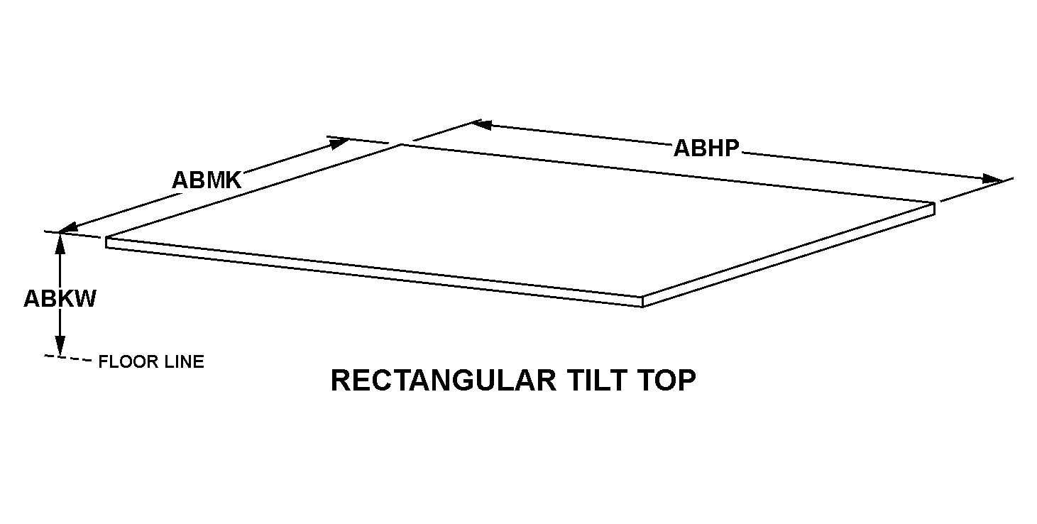 RECTANGULAR TILT TOP style nsn 7110-01-286-5675