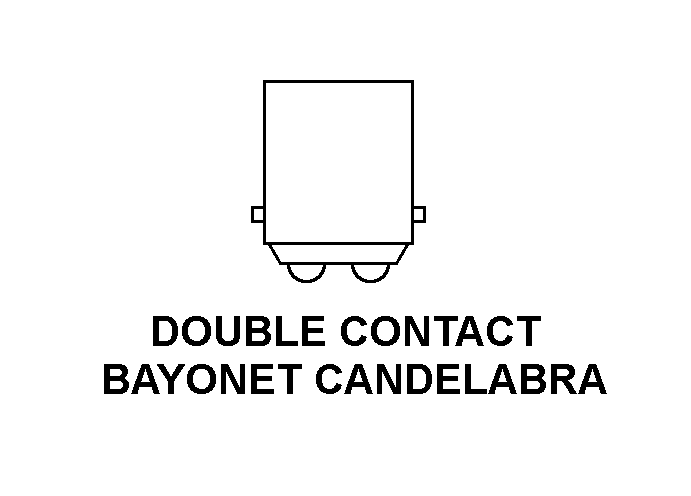 DOUBLE CONTACT BAYONET CANDELABRA style nsn 6250-01-149-5772