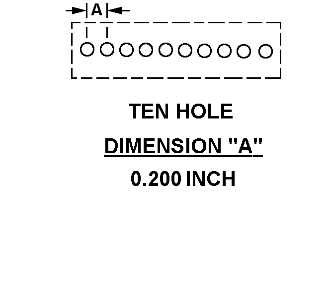 TEN HOLE - 0.200 INCH style nsn 5999-00-997-4099