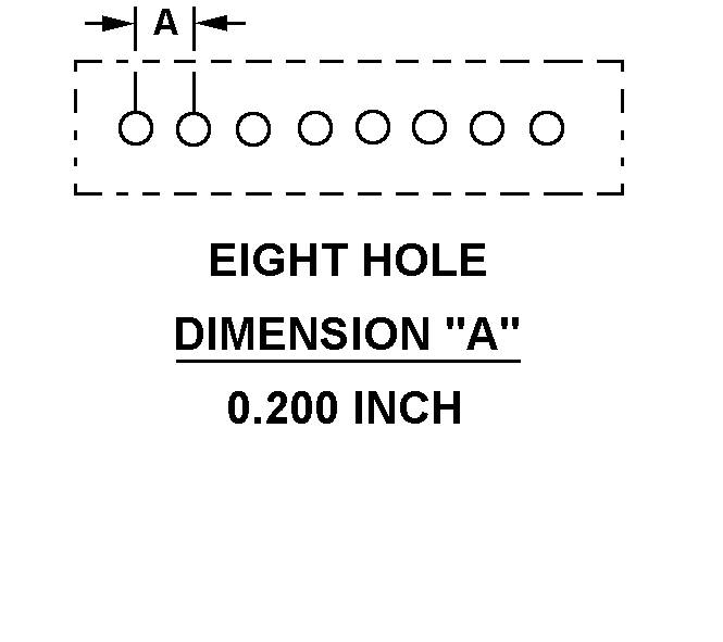 EIGHT HOLE - 0.200 INCH style nsn 5999-01-080-5946