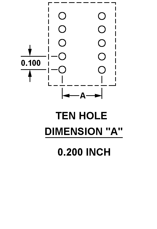 TEN HOLE - 0.200 INCH style nsn 5999-00-997-4099