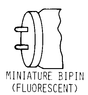 MINIATURE BIPIN (FLUORESCENT) style nsn 6240-00-427-7448