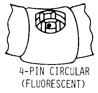 4-PIN CIRCULAR (FLUORESCENT) style nsn 6240-00-702-6955