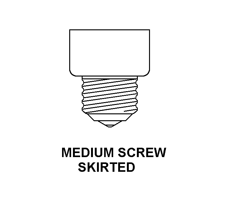 MEDIUM SCREW SKIRTED style nsn 6250-01-347-3675