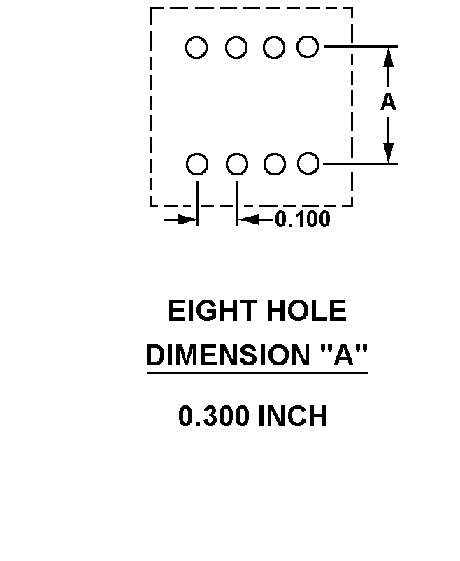 EIGHT HOLE - 0.300 INCH style nsn 5999-01-090-3805