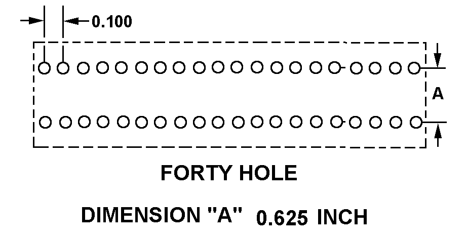 FORTY HOLE style nsn 5935-01-071-0282