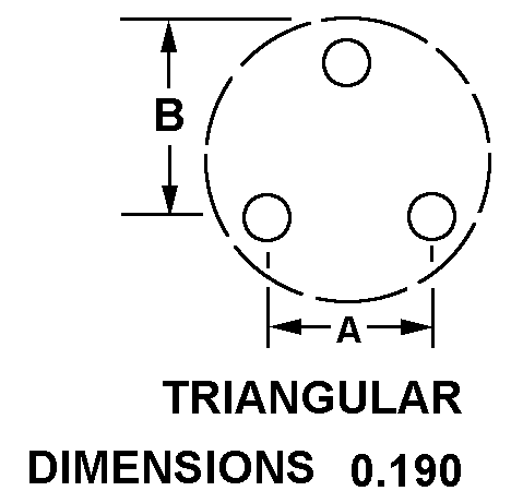 TRIANGULAR style nsn 5935-00-759-5852