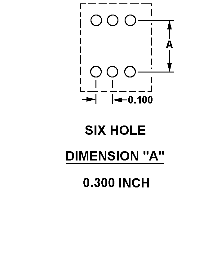 SIX HOLE - 0.300 INCH style nsn 5999-01-362-8380