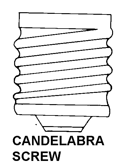 CANDELABRA SCREW style nsn 6240-00-155-8705