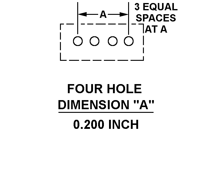FOUR HOLE - 0.200 INCH style nsn 5999-01-071-0637