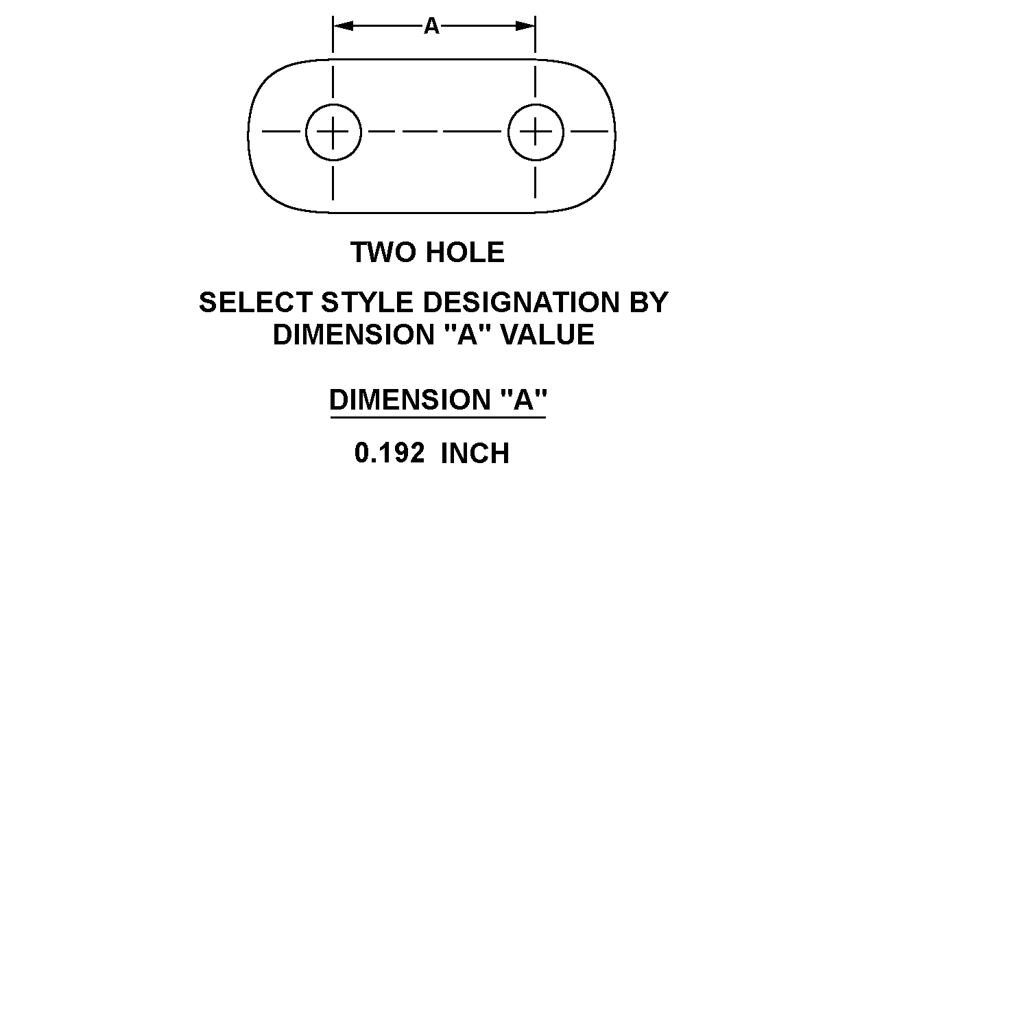 TWO HOLE - 0.192 INCH style nsn 5999-01-418-5369