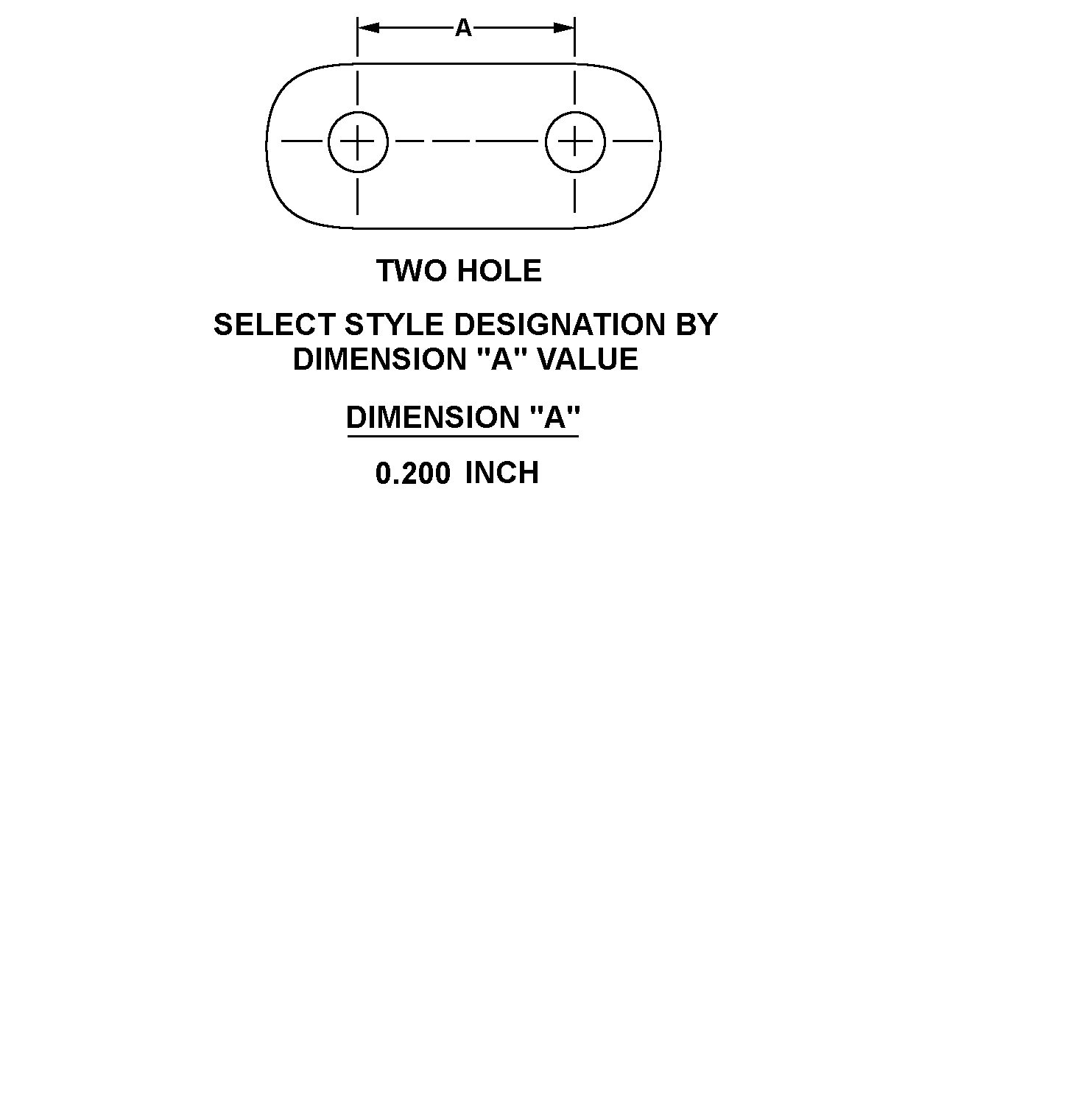 TWO HOLE - 0.200 INCH style nsn 5999-01-029-0987