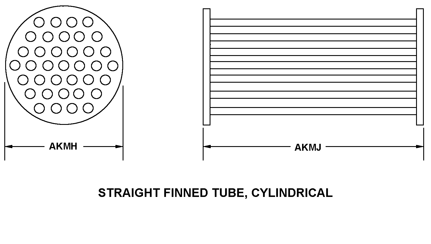 STRAIGHT FINNED TUBE, CYLINDRICAL style nsn 4420-01-464-0847