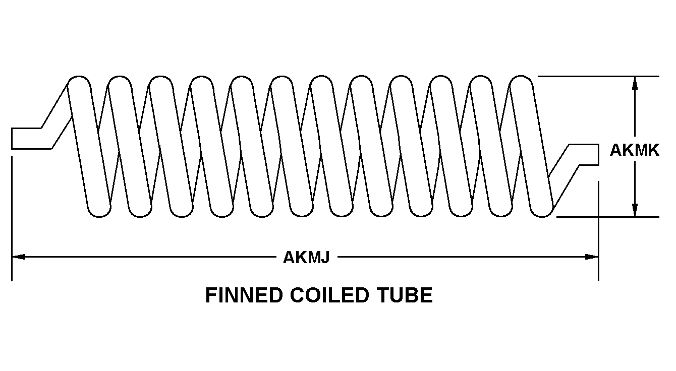 FINNED COILED TUBE style nsn 4420-01-320-2718