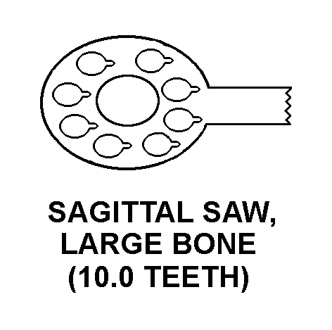 SAGITTAL SAW, LARGE BONE style nsn 6515-01-356-7066