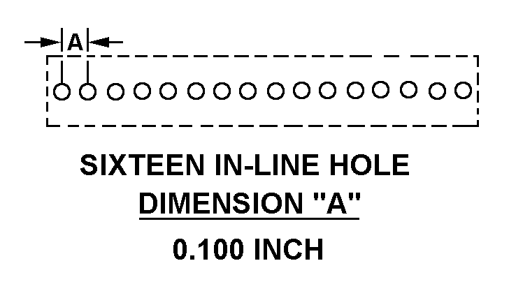 SIXTEEN IN-LINE HOLE style nsn 5935-01-369-6709
