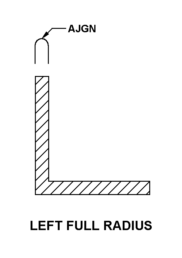 LEFT FULL RADIUS style nsn 9390-00-720-4168