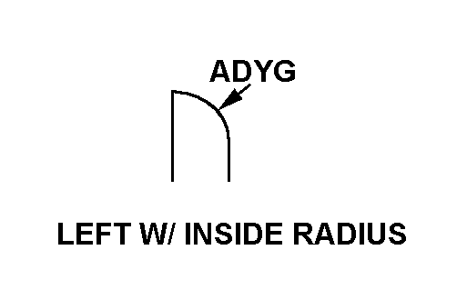 LEFT W/INSIDE RADIUS style nsn 9390-01-179-4372