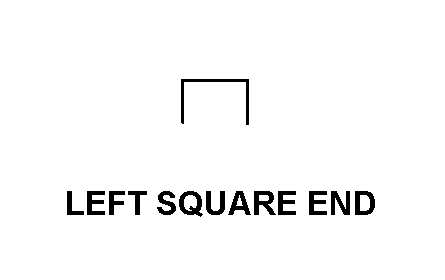 LEFT SQUARE END style nsn 9390-00-242-4882