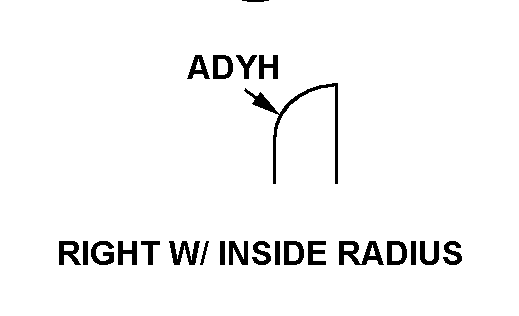 RIGHT W/ INSIDE RADIUS style nsn 9390-01-179-4372