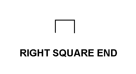 RIGHT SQUARE END style nsn 9390-01-213-4920